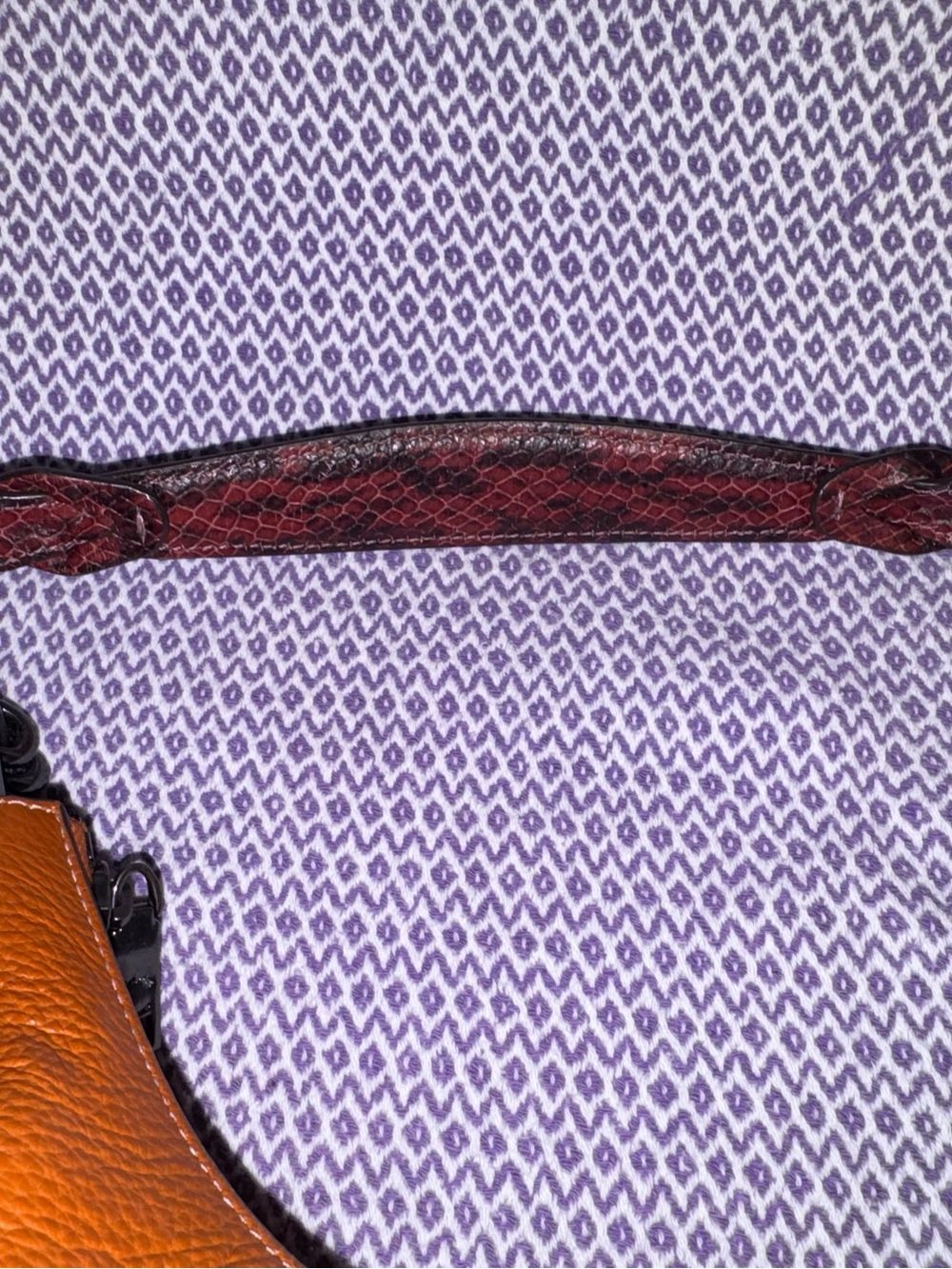Coach Jules Hobo bag in Sunset pebble leather, featuring snake-embossed straps - Picture 6 of 8